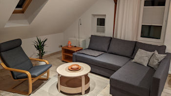 Wohnzimmer der Ferienwohnung 1